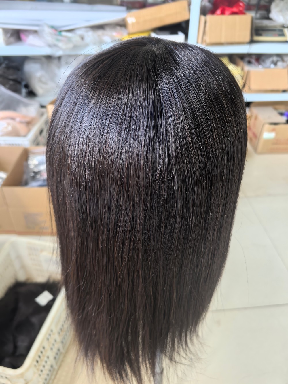 Injected‑Skin Top Stretch Net Wig